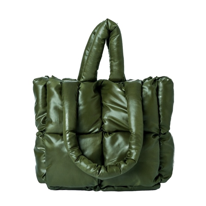 Puffy bag Lyli series by lavine (Olive green)