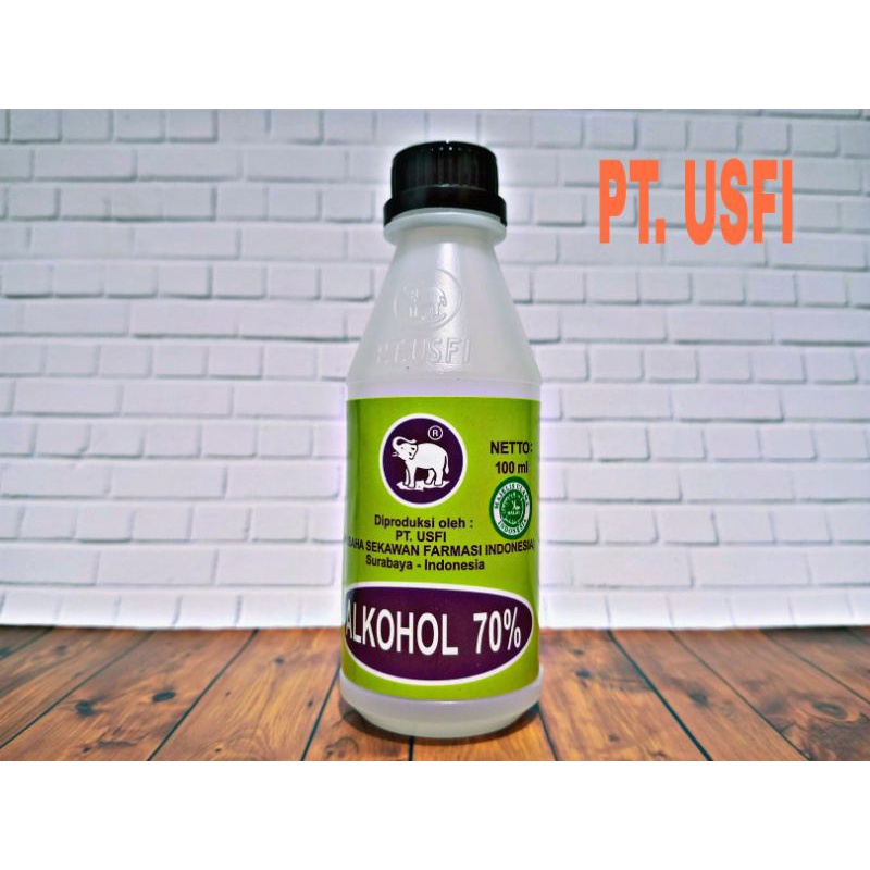 READY ‼️ Cap Gajah Alkohol 70% 100ml PT. USFI HALAL