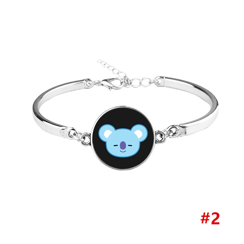 [Bayar Di Tempat]Gelang Bangle Bangle Kpop BTS Bangle Boys Warna Silver