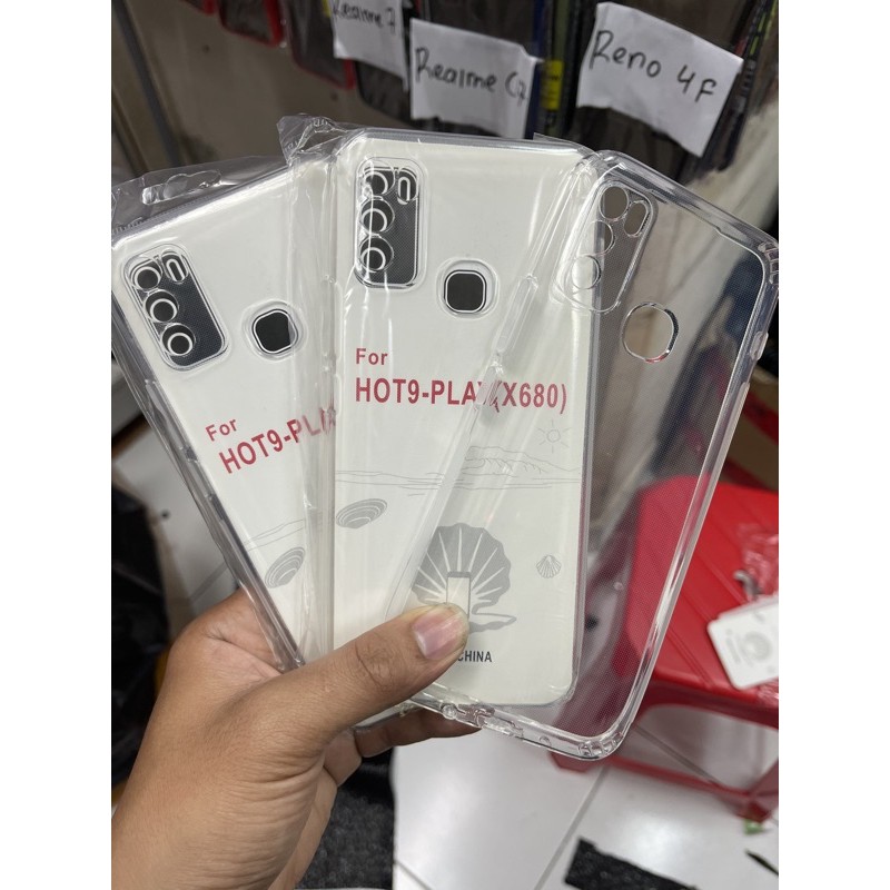 Softcase Clear Case Infinix Hot 9 Play Pelindung Kamera Protector Camera