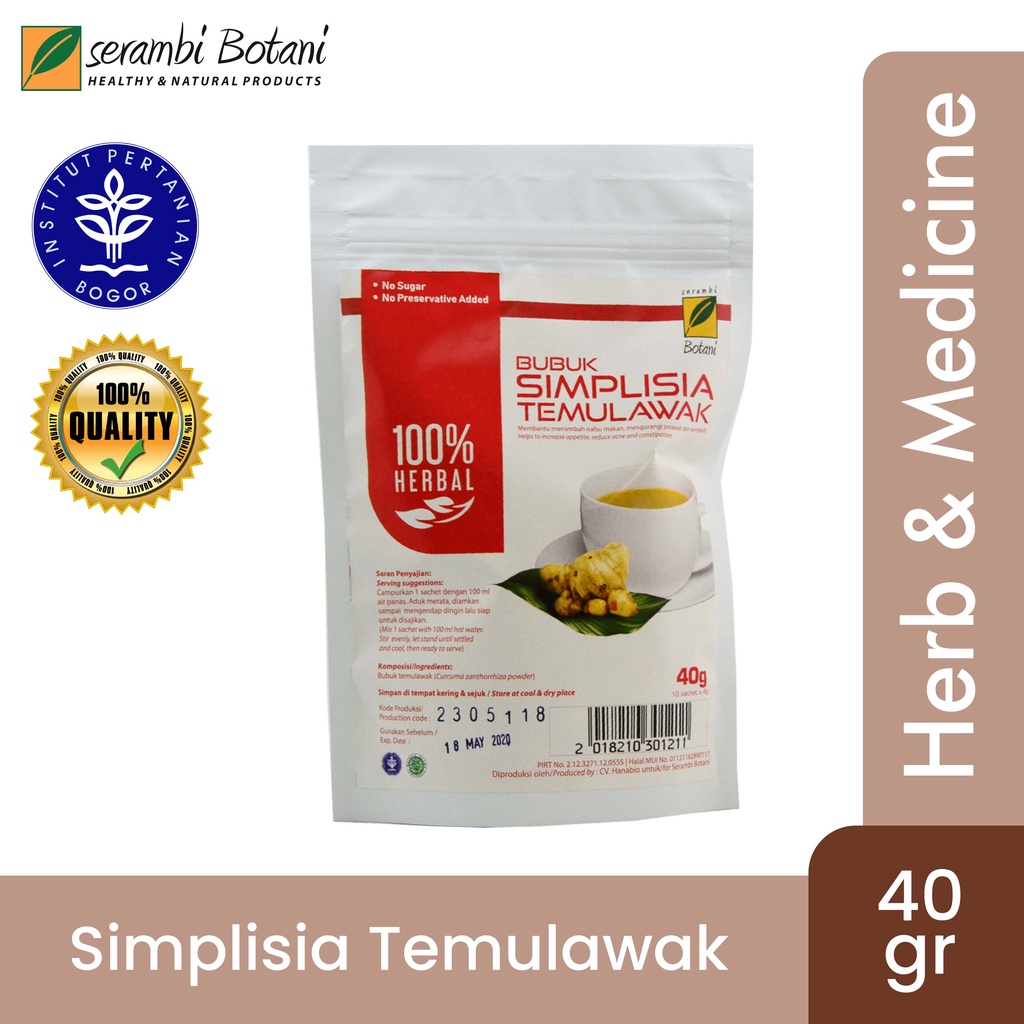 

Simplisia Temulawak 40gr