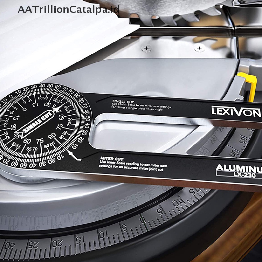 Aatrillioncatalpa 360 Derajat° Penggaris Busur Derajat Caliper Miter Saw Untuk Pengerjaan Kayu