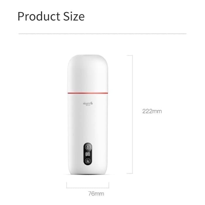 PALING LARIS - XIAOMI DEERMA ELECTRIC PORTABLE THERMOS BOTTLE CUP DEM-DR035