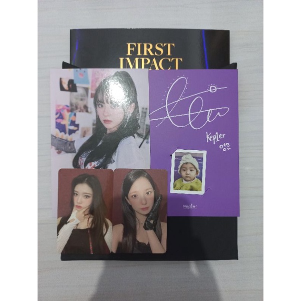 album first impact kep1er connect - ver photocard xiaoting photocard yujin postcard mashiro baby car