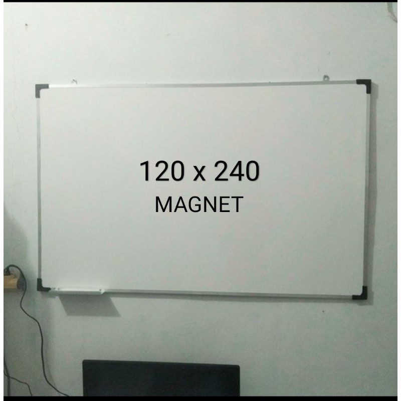 

Whiteboard jumbo 120 x 240 papan tulis paling besar 240 x 120