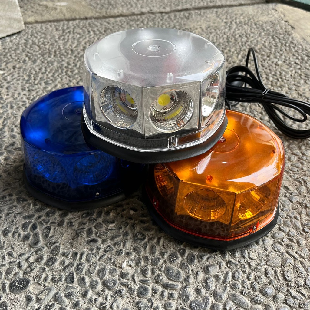 Lampu Rotary Beacon LED Tambang Volvo Scania 12V 24V