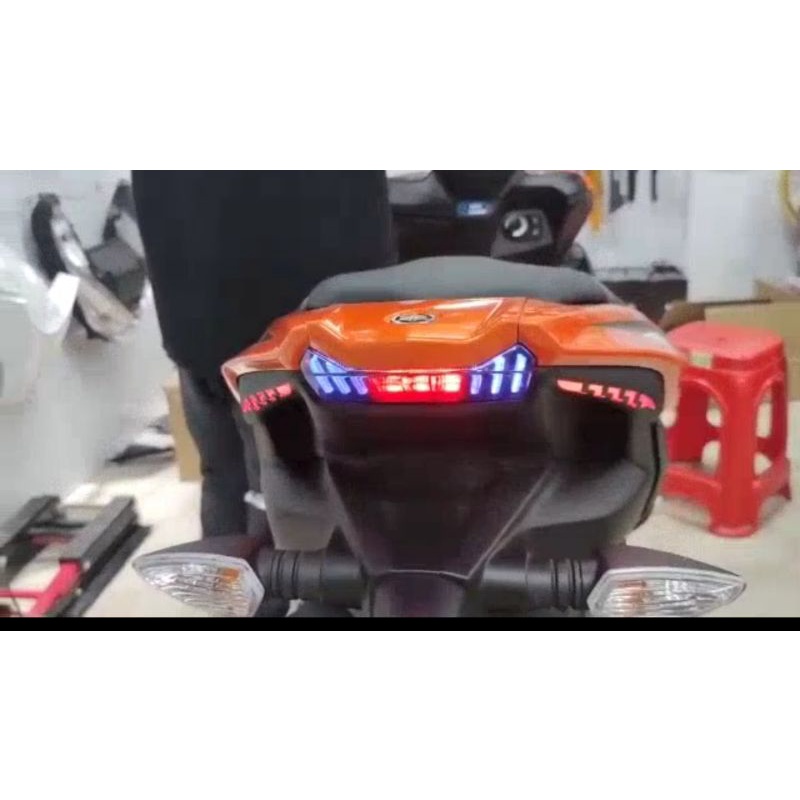 Undertail led Aerox 155 new cornected 2021-2022 plastik abs stoplamp aerox new shark power