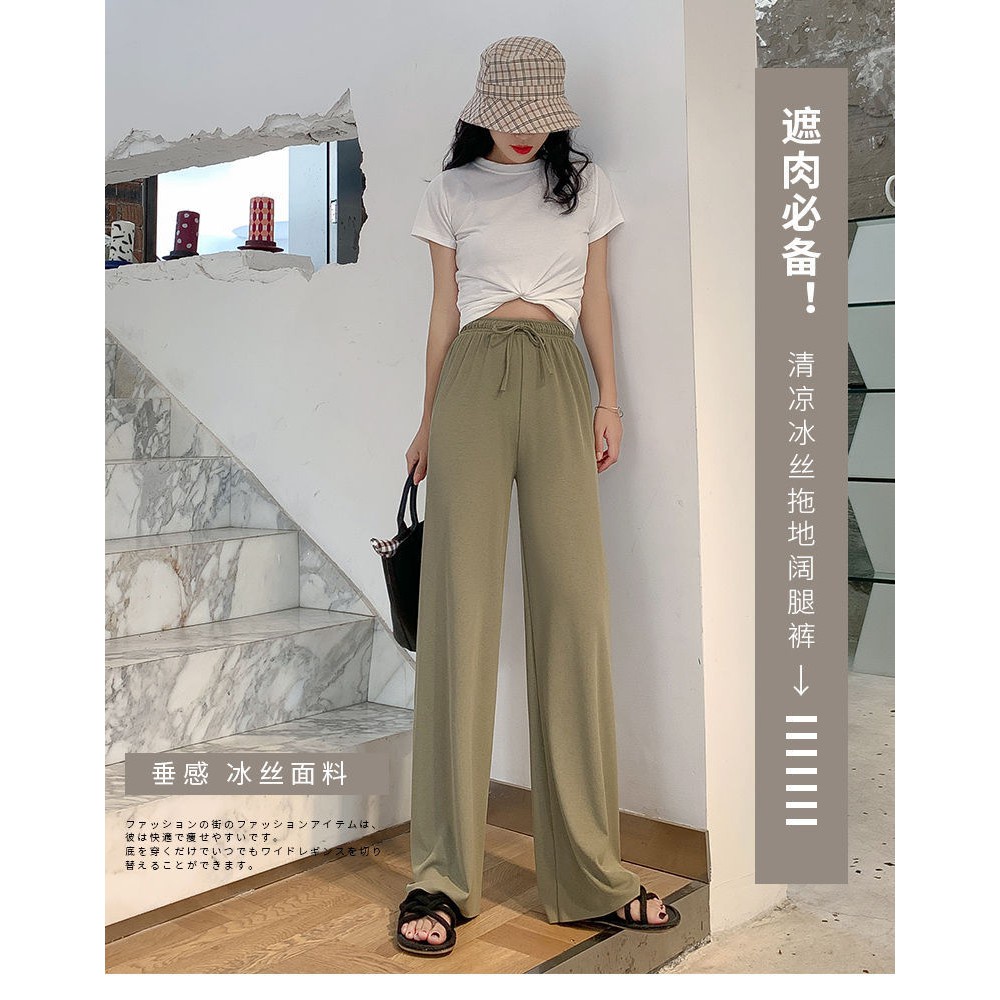 Celana Kulot Highwaist Wanita / Women Cullote Long Pants Korean Style