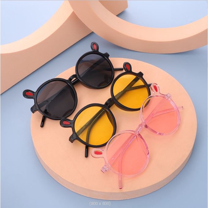 BV.ID KC614 KACAMATA ANAK FASHION BULAT UNISEX KACAMATA HITAM KIDS SUNGLASSES NEW TREND