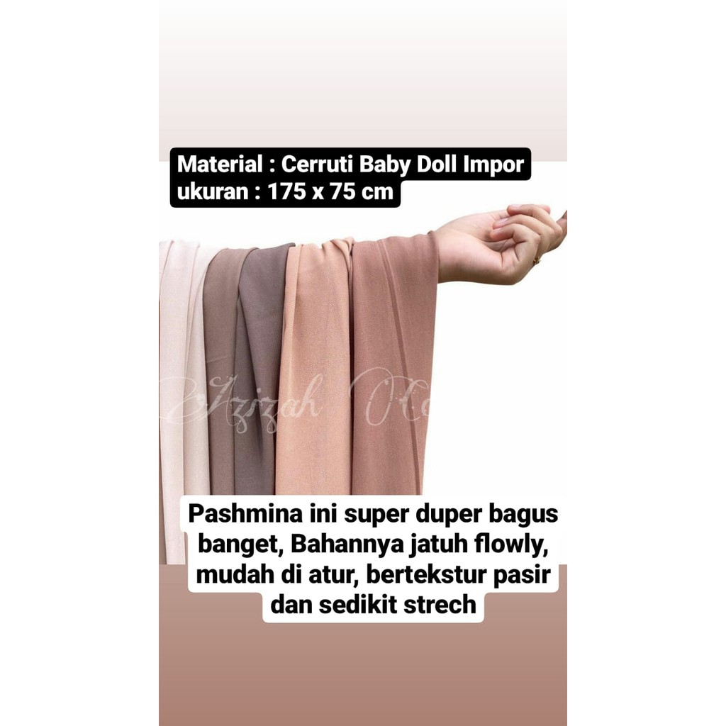 Pashmina Ceruty Baby Doll Premium