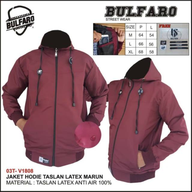 JAKET PRIA ANTI AIR WATERPROOF POLOS ORIGINAL BULFARO