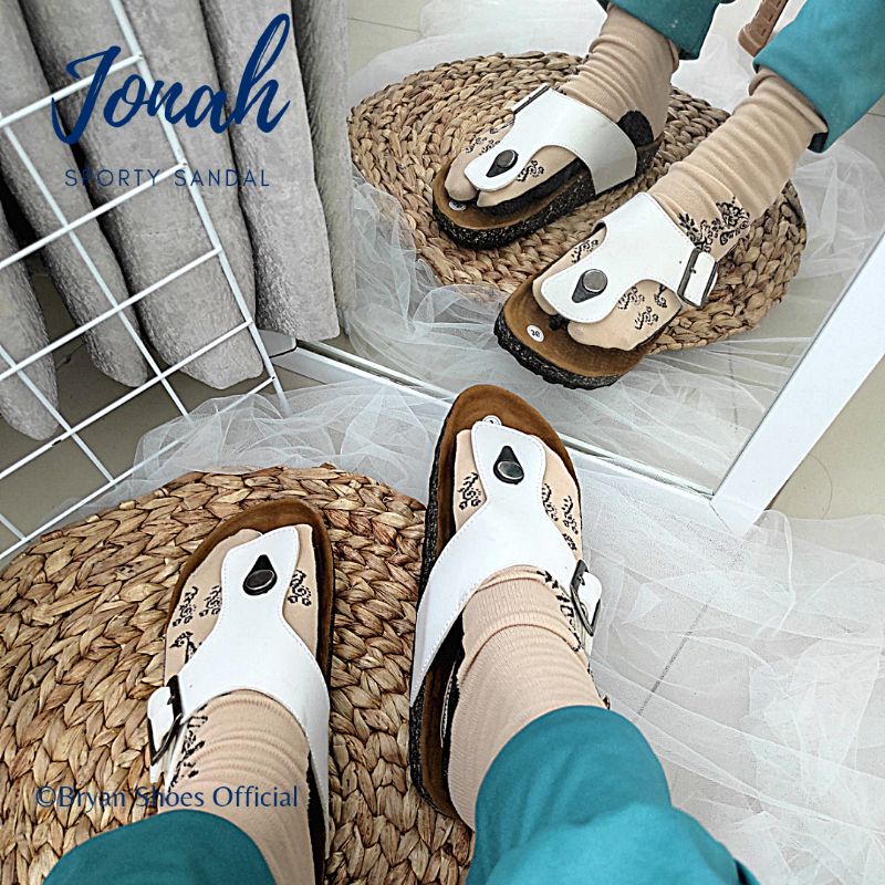 Bryan Jonah Sandal Puyuh Couple Sintetis Dove Unisex Pria Wanita Jumbo Bigsize Oversize 36-40 41 42 43