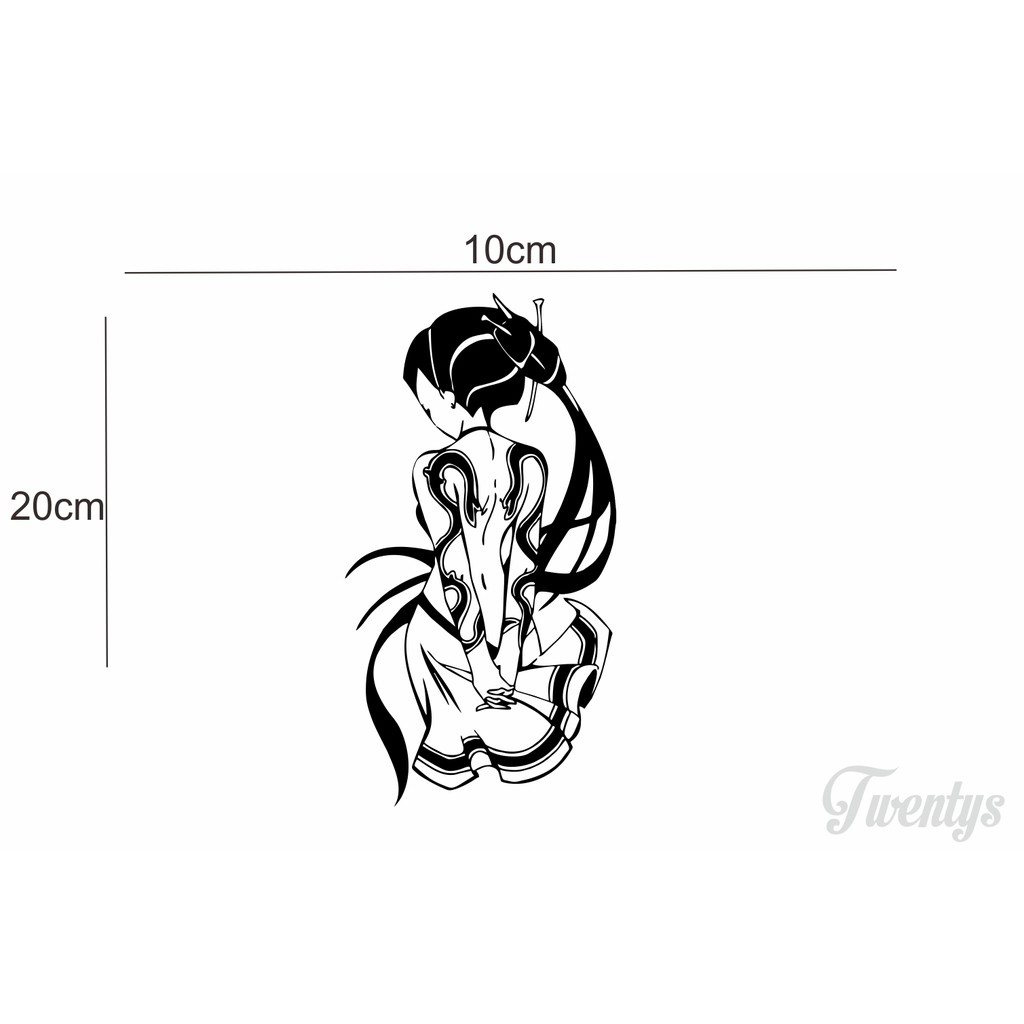 

STIKER ANIME GIRLS CUTTING STICKER VINYL DECAL