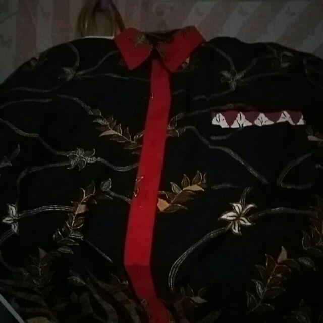 Qnunbatik Kemeja Batik Lengan Pendek Standard - Jumbo 5l Naura Madura