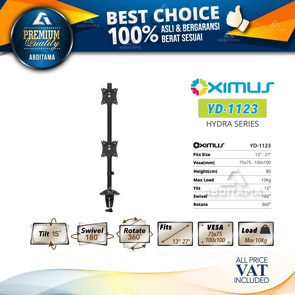 BRACKET LCD LED TV 13" - 27" OXIMUS HYDRA-YD1123