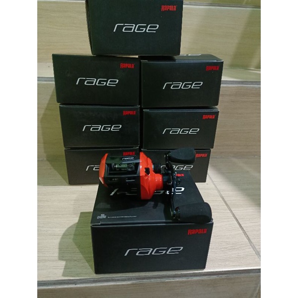 Reel BC Baitcasting Rapala Rage 100 SL handle kiri