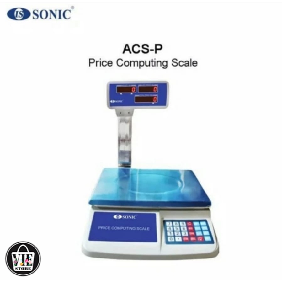 TIMBANGAN BUAH SONIC ACS-P 50KG/Timbangan buah 50kg Timbangan 50 KG/Timbangan Emas/Timbangan Digital