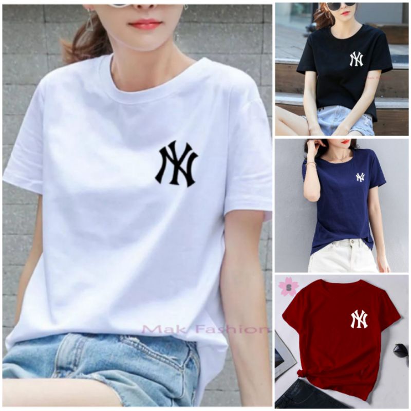 Kaos oblong cewe NY|kaos wanita|kaos polos