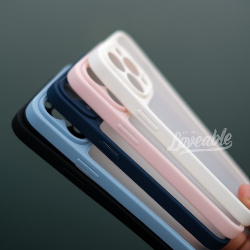 ultra matte candy 0.3mm hybrid case iphone 7 8 plus x xr xs max 11 12 13 pro max sierra blue misty rose