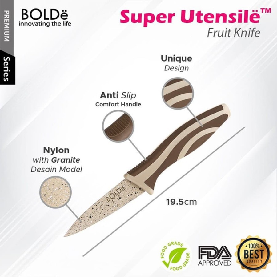 Gunting Pisau Set 4 Pcs BOLDe Super Utensile Electra Series