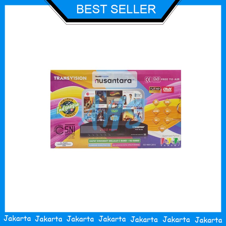 Best Seller Receiver Nusantara Transvision HD Gratis Premium Box AHS