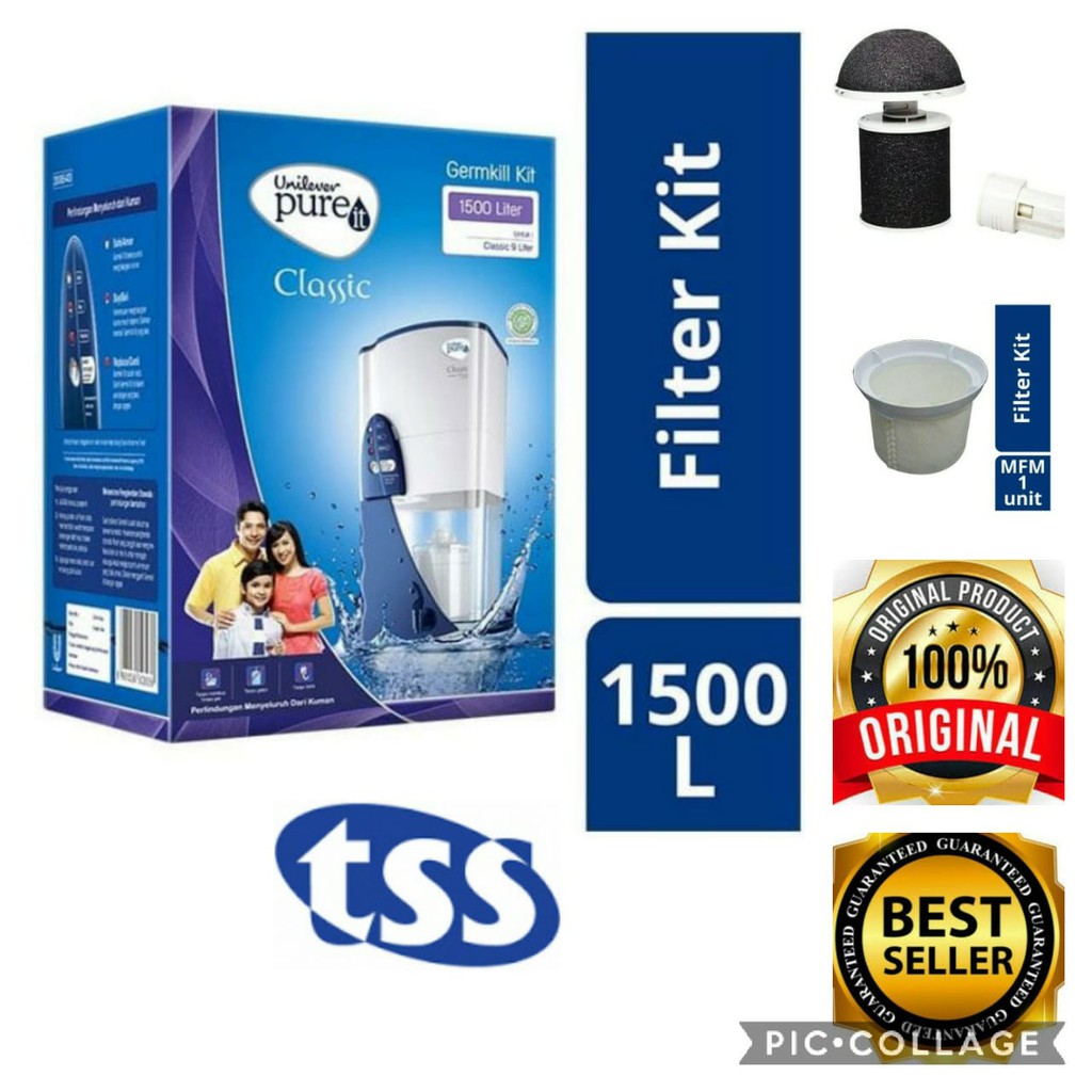 PAKET Unilever Pure It GermKill 1500L | GermKill & Saringan Microfiber