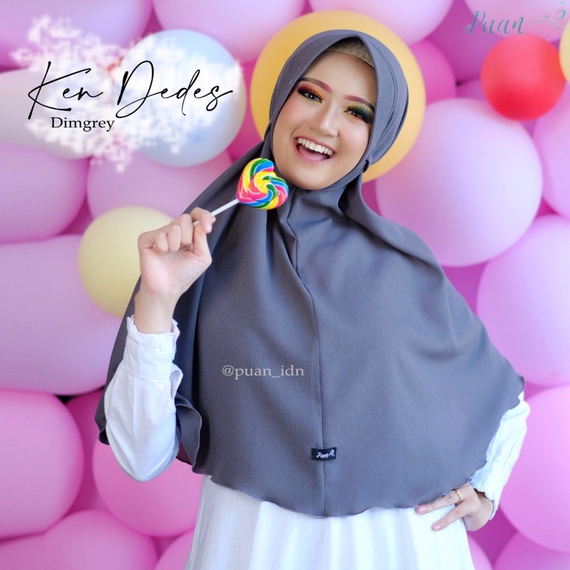 hijab ken dedes by puan indonesia / khimar murah / bergo kekinian / khimar tali non pet / kerudung