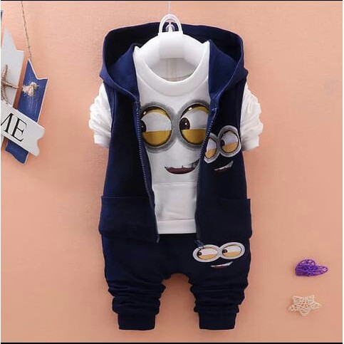 [St minion RO] setelan anak babyterry Varian warna