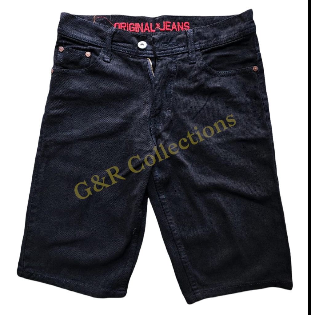 Celana Jeans Pendek Pria Celana Pendek Jeans Pria Hitam Pekat Celana Pendek Hitam Celana Denim Pendek Pria