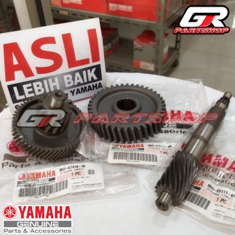 girbox rasio set aerox, all new aerox, lexi original yamaha gir box gear box ratio gearbox as pully puly pulley puley gigi susun gigi datar gardan all new connected conected ori ygp