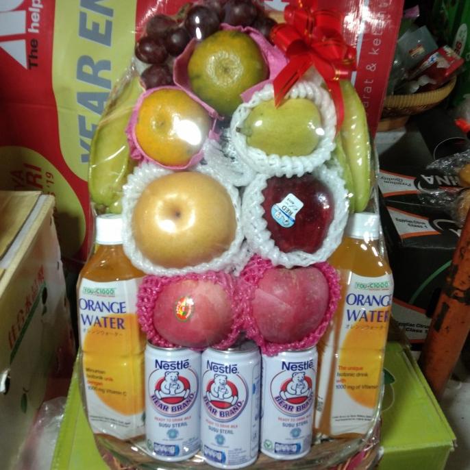 

BAYAR COD parcel buah + minuman sehat sedang BERKAH
