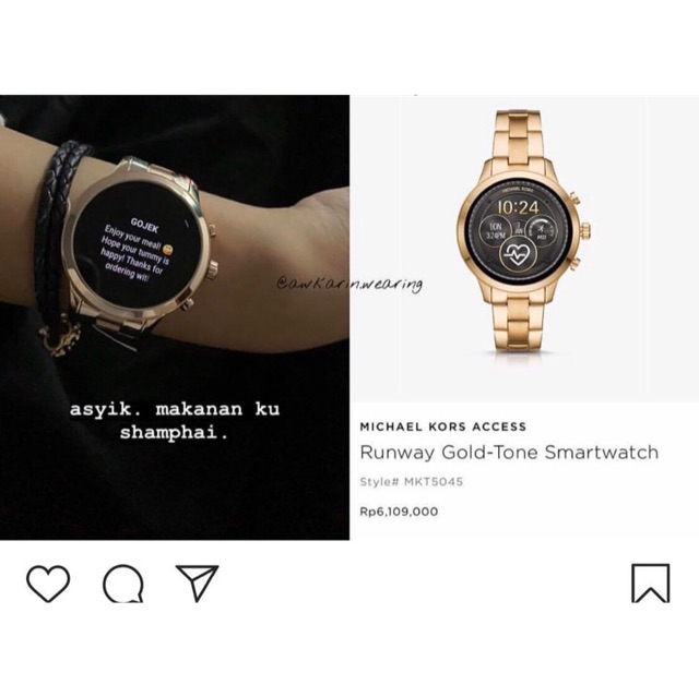smartwatch michael kors rose gold