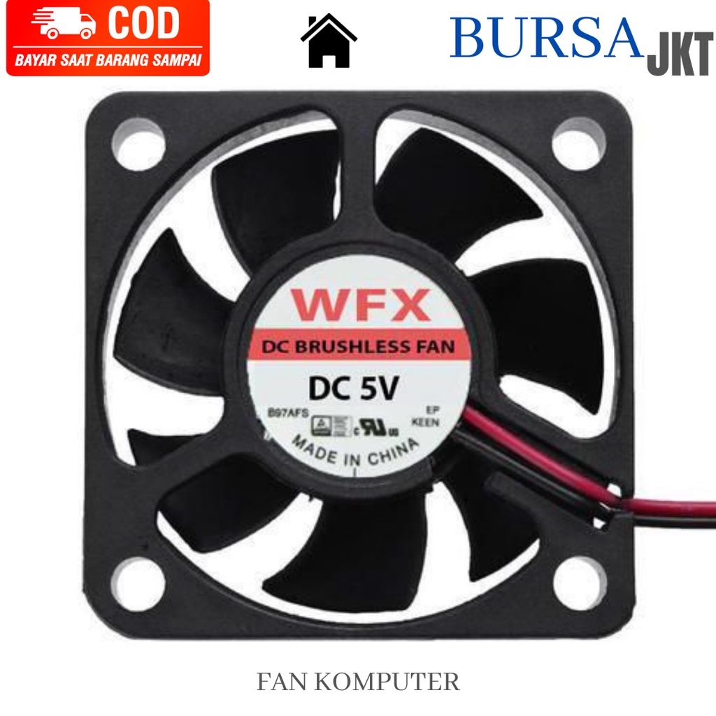 FAN DC 12V 3010 2 PIN MINI UNTUK KOMPUTER PC PRINTER