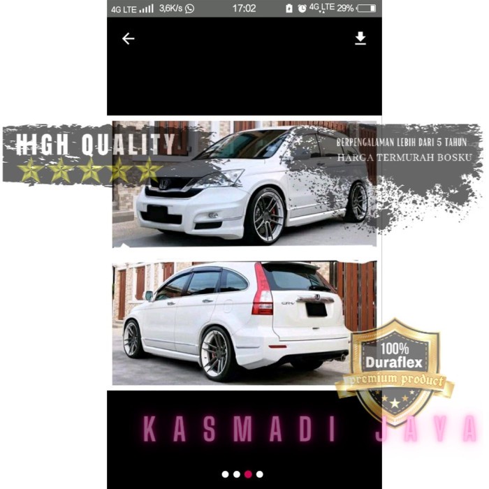 Bodykit honda CRV -- bodykit CRV BODYKIT CRV MODULO 2010-11 BODY KIT Duraflex materials