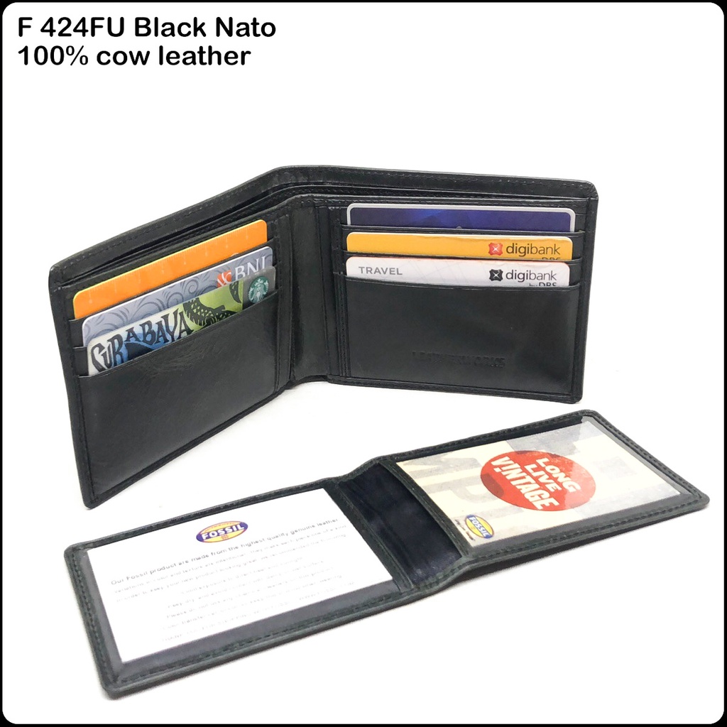 dompet pria 424FU premium quality kulit sapi asli dompet kulit dompet cowok murah