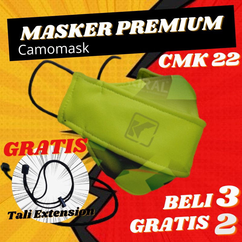 Masker Kain Pria Dewasa distro Camomask Camo mask Original Kiral