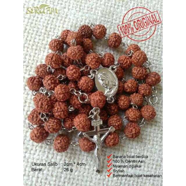 Rosario Biji Genitri (Rudraksha Seeds Rosary)