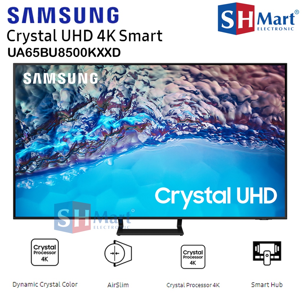 SAMSUNG CRYSTAL UHD 4K SMART TV 65 INCH UA65BU8500KXXD / 65BU8500 2022 GARANSI RESMI (KHUSUS MEDAN)