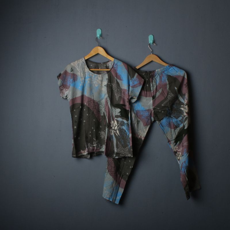 piyama/babydoll/pajamas lengan pendek celana panjang