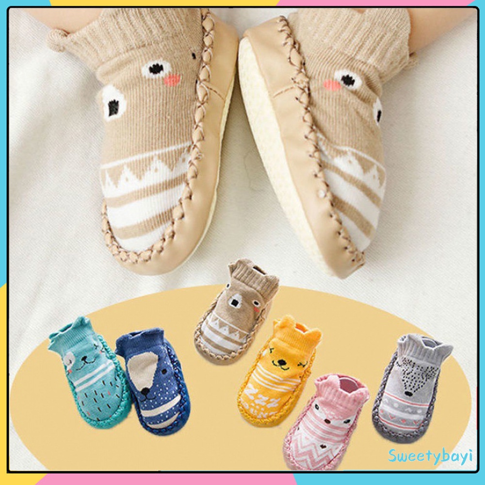 Sweetybayi Sepatu prewalker anti slip kaos kaki bayi anak belajar berjalan