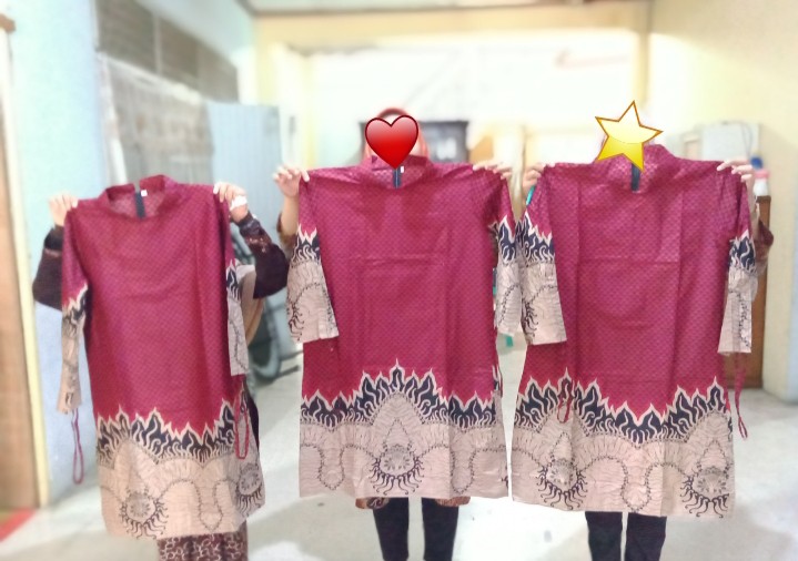 Batik Dj | Tunik Batik Motif Seragam Batik Dianputri Baju Batik Wanita