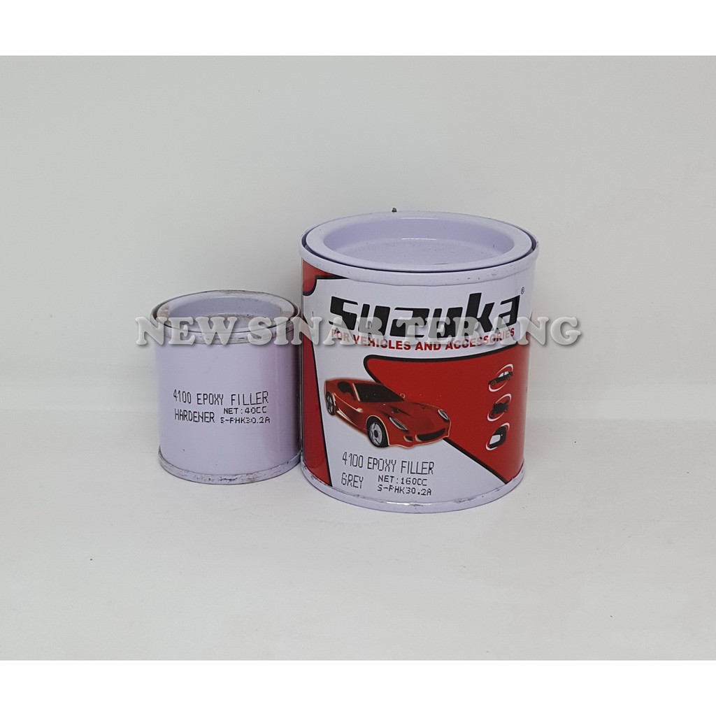 Cat Suzuka Epoxy Filler Grey 200cc (utk Wilayah Sumsel, Lampung, Jawa & Bali)