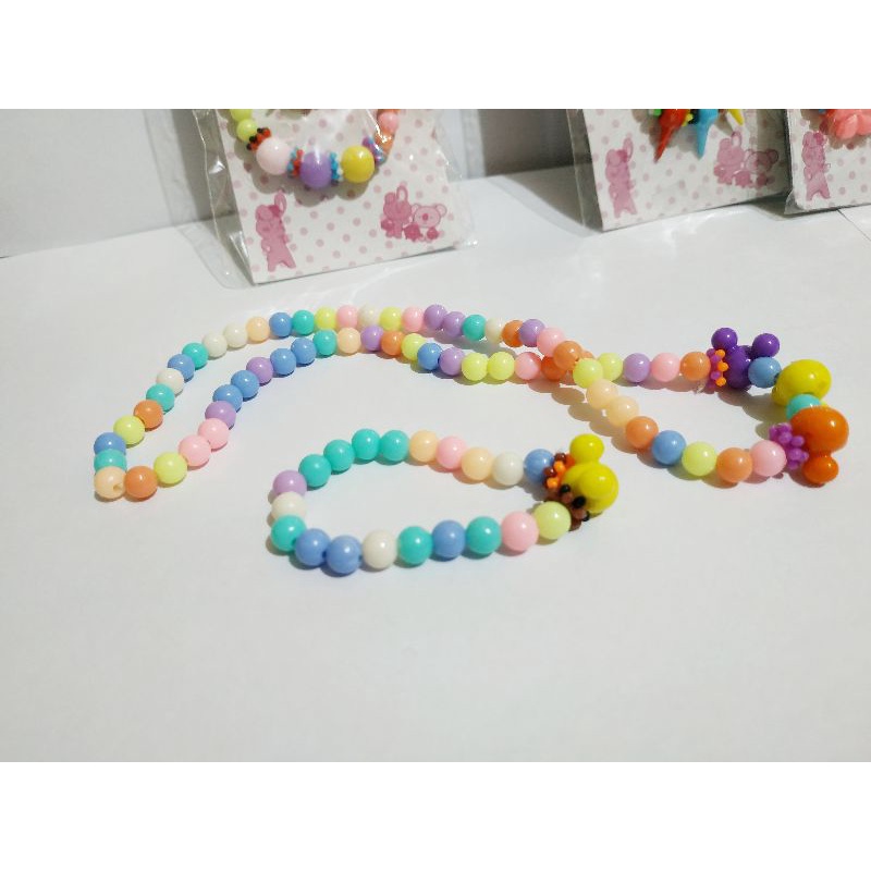 CPD02 Kalung Gelang Plastik Marble