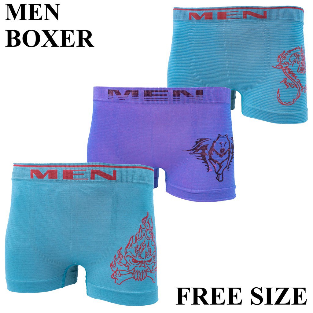 BEE - Celana Dalam Boxer Rajut Impor Pria Adem / CD Underwear Sempak Pria Import Murah Comfortable