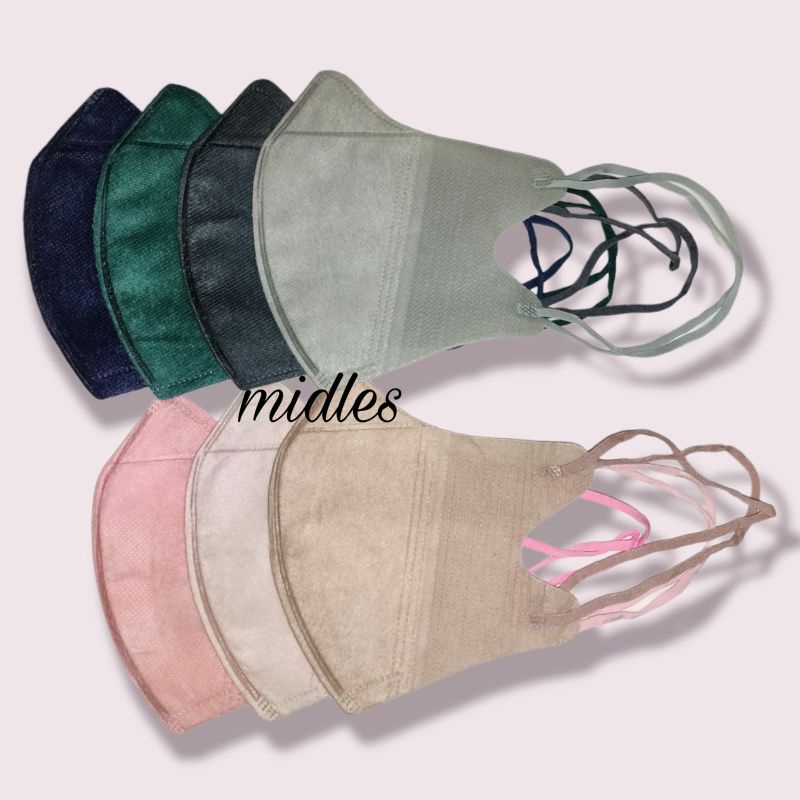 Masker Duckbill Hijab Mix Warna / Masker Duckbill Headloop Mix Warna