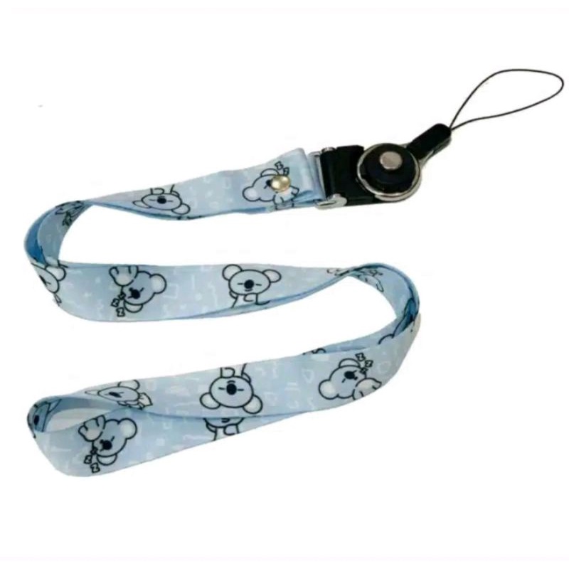 STRAP HP BT21 TOMBOL KLIK  TALI GANTUNGAN HP