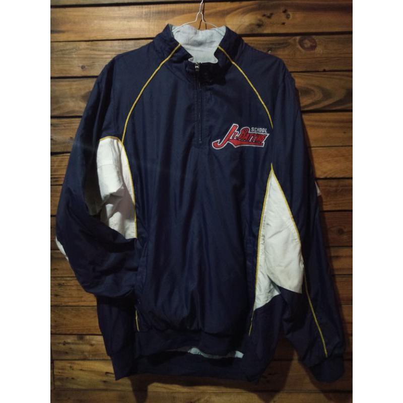 Thrift/ Preloved Zett Baseball Gear Halfzip Jacket