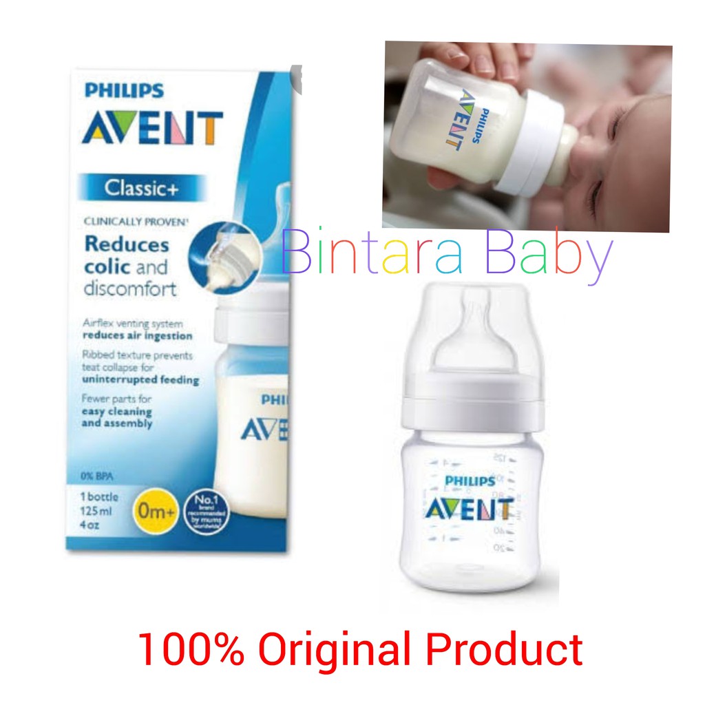 Botol Susu Avent 125ml Classic Plus Avent Wideneck wide neck newborn avent 260ml