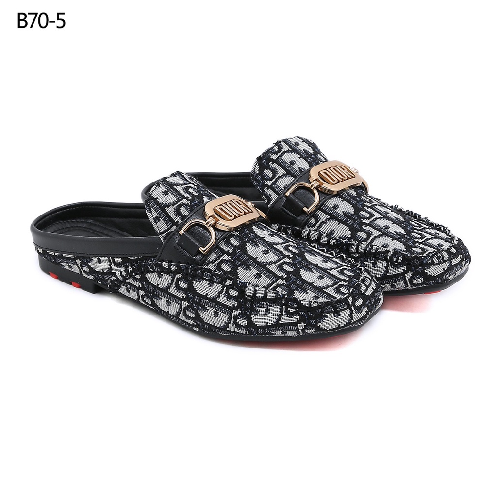 SHOES Canvas Flat Mules B70-5