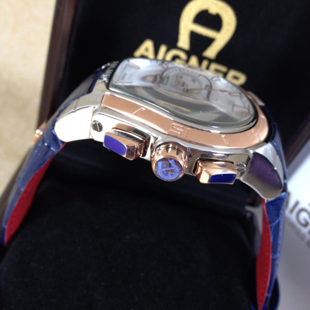 Aigner Palermo Blue Rosegold KKSR #Premium